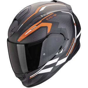 Kask motocyklowy integralny Scorpion EXO-491 KRYPTA matowy czarno-pomarańczowo-biały