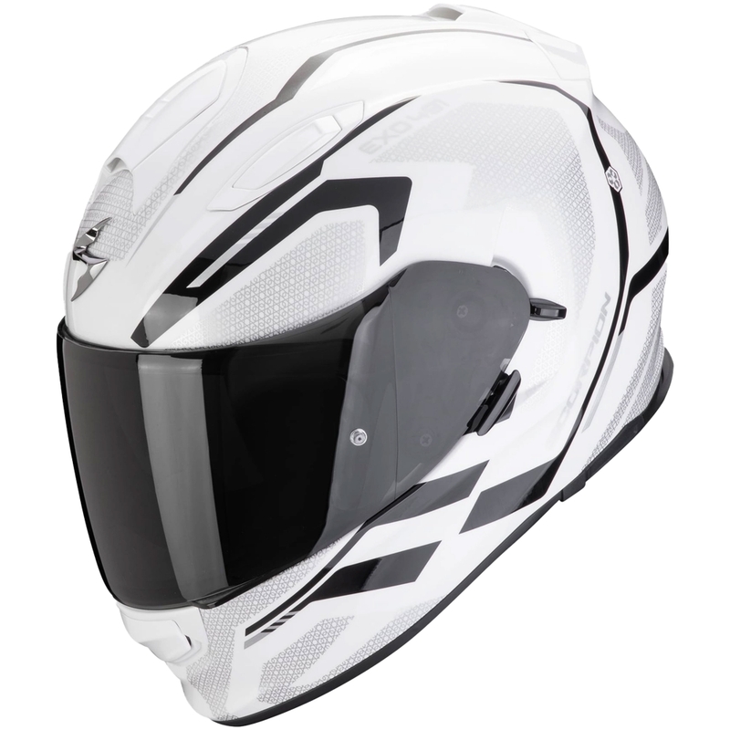 Kask motocyklowy integralny Scorpion EXO-491 KRYPTA biało-czarny