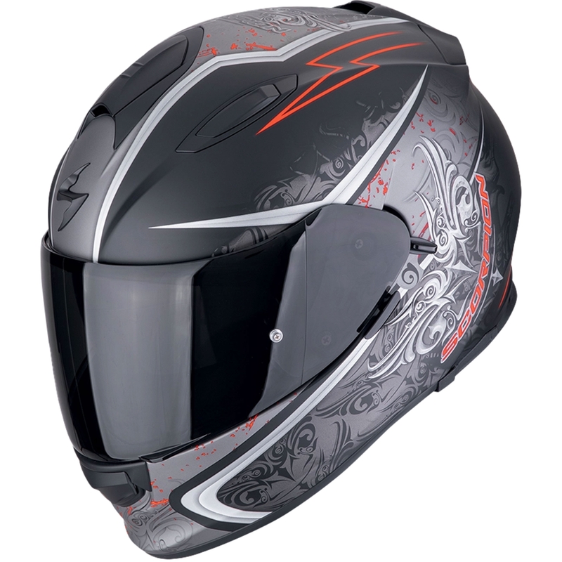 Kask motocyklowy integralny Scorpion EXO-491 RUN matowy czarno-czerwony