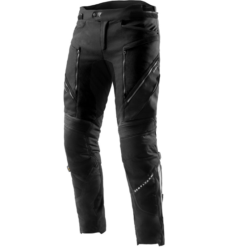 Rozszerzane spodnie motocyklowe Rebelhorn Hardy 3.0 w kolorze czarnym