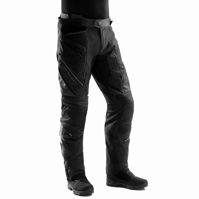Rozszerzane spodnie motocyklowe Rebelhorn Hardy 3.0 w kolorze czarnym