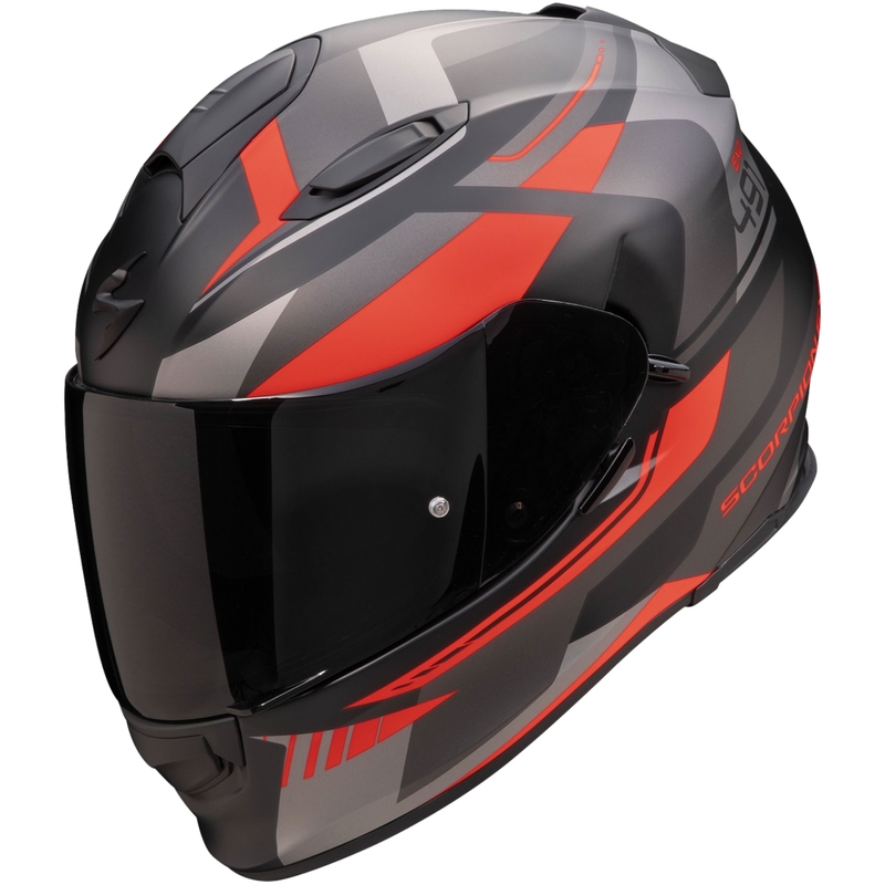 Kask motocyklowy integralny Scorpion EXO-491 Abilis czarno-szaro-czerwony wyprzedaż