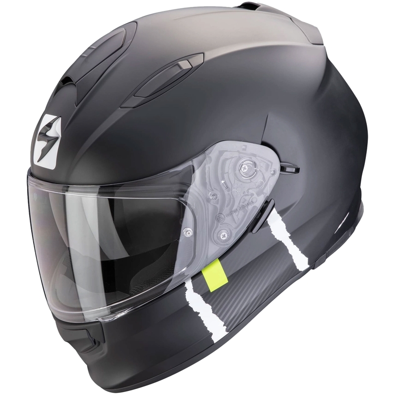 Kask motocyklowy integralny Scorpion EXO-491 CODE matowy czarno-srebrny wyprzedaż