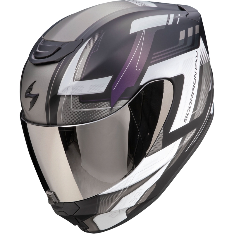 Kask motocyklowy integralny Scorpion EXO-391 Captor w kolorze matowej czerni kameleon wyprzedaż