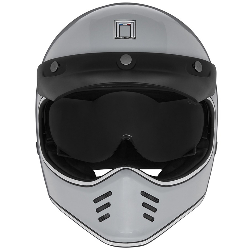 Kask motocyklowy integralny NOX PREMIUM SEVENTY II szary