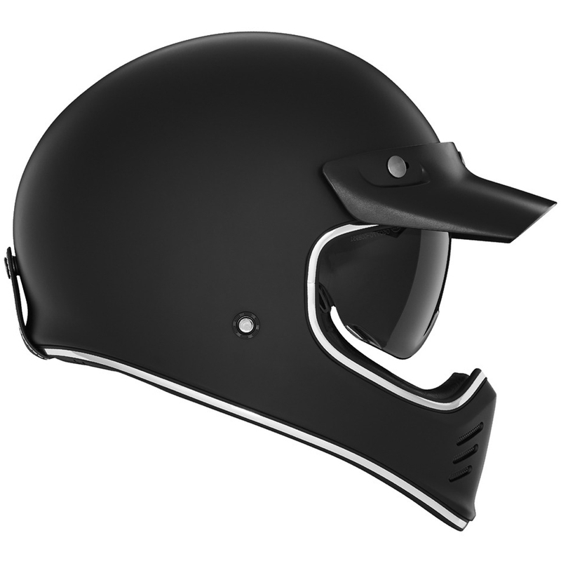 Kask motocyklowy integralny NOX PREMIUM SEVENTY II matowy czarny