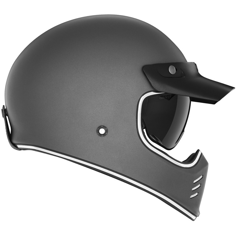 Kask motocyklowy integralny NOX PREMIUM SEVENTY II, tytanowy