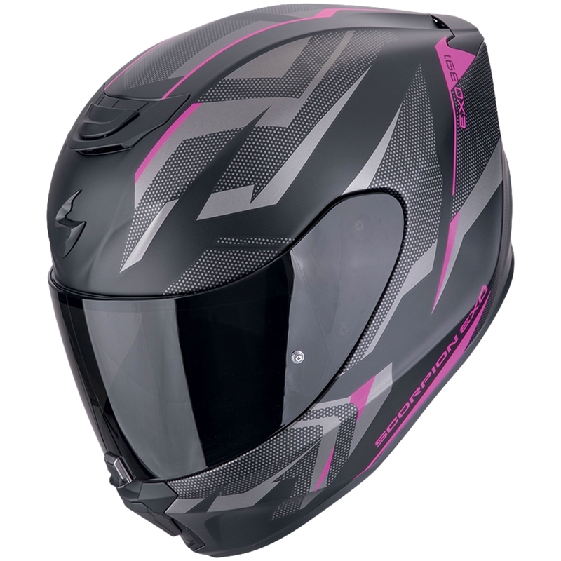 Kask motocyklowy integralny Scorpion EXO-391 AAXO matowo-czarno-różowy