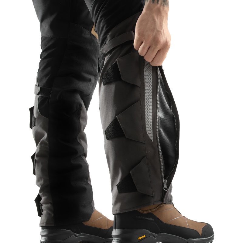 Spodnie motocyklowe Rebelhorn Hardy 3.0 beżowo-szaro-czerwone