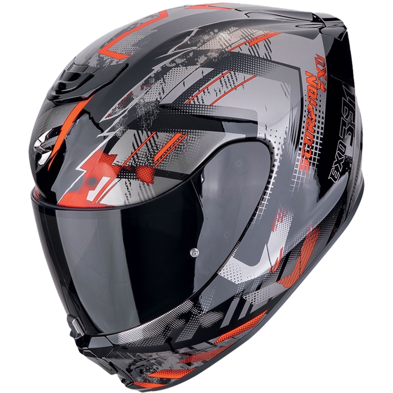 Integralny kask motocyklowy Scorpion EXO-391 CLUTTER czarno-czerwony
