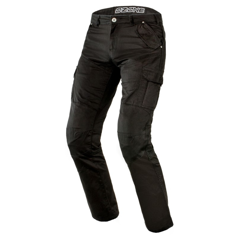 Jeansy motocyklowe Ozone Shadow czarne wyprzedaż