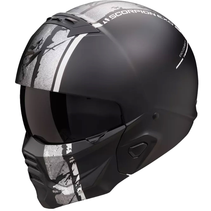 Kask modułowy Scorpion EXO-COMBAT II LORD matowo-czarno-srebrny wyprzedaż
