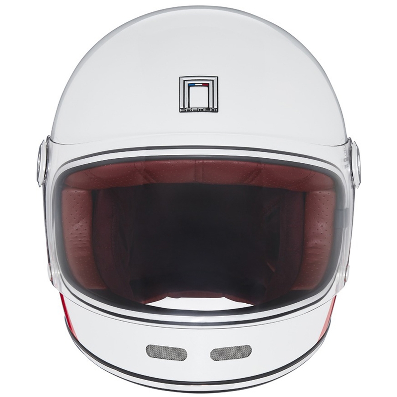 Kask motocyklowy integralny NOX PREMIUM REVENGE biało-niebiesko-czerwony