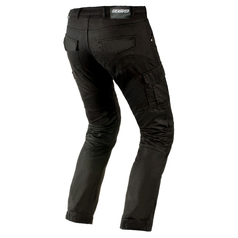 Jeansy motocyklowe Ozone Shadow czarne wyprzedaż