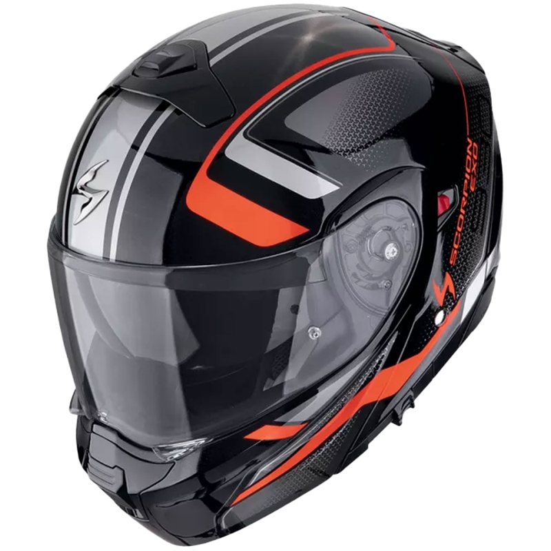 Modułowy kask motocyklowy Scorpion EXO-930 EVO ARDENS metalik czarno-czerwony