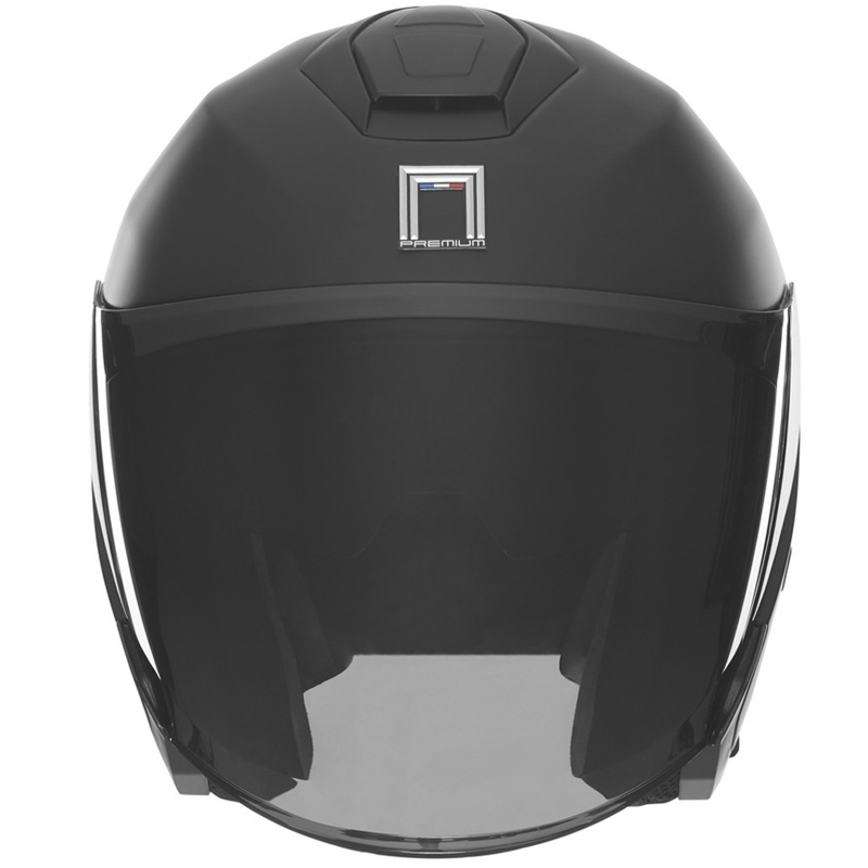 Kask motocyklowy otwarty NOX PREMIUM SPY matowy czarny