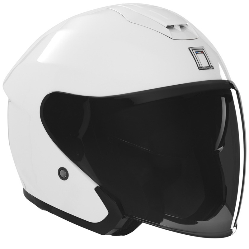 Kask motocyklowy otwarty NOX PREMIUM SPY biały