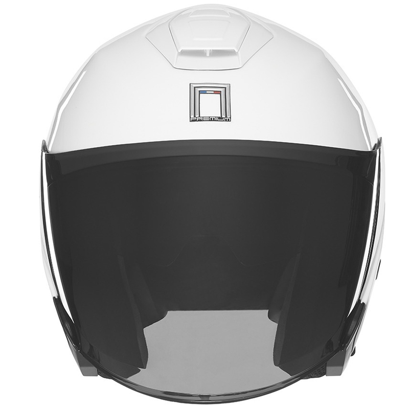 Kask motocyklowy otwarty NOX PREMIUM SPY biały