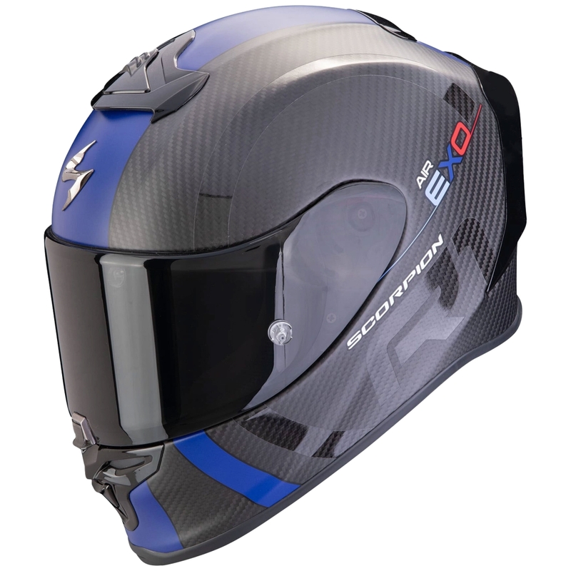 Kask integralny Scorpion EXO-R1 EVO CARBON AIR MG matowy niebieski