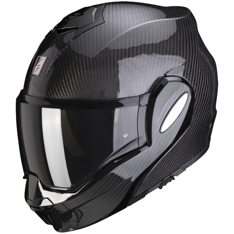 Kask typu flip-up Scorpion EXO-TECH EVO Carbon czarny błyszczący