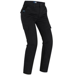 Jeansy motocyklowe damskie PMJ Electra Cargo czarne