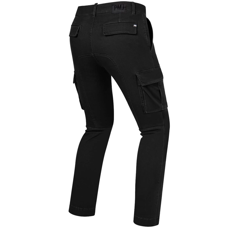 Jeansy motocyklowe PMJ Aviator Cargo czarne wyprzedaż
