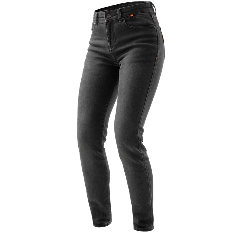 Damskie jeansy motocyklowe Rebelhorn Bronco washed black