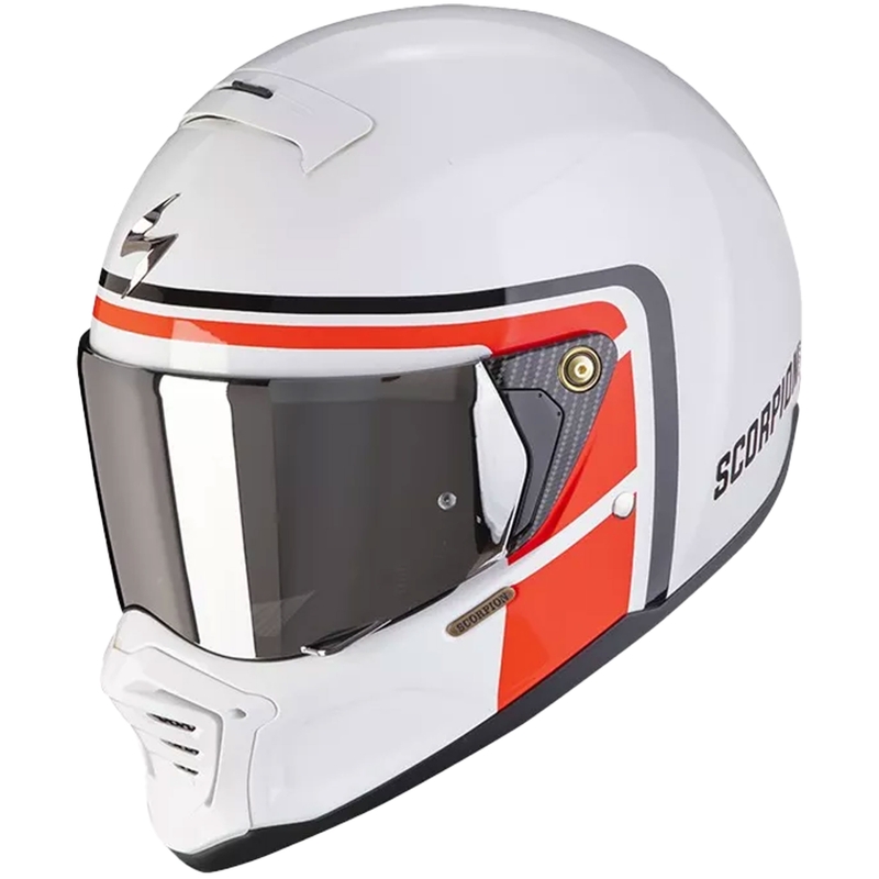Kask motocyklowy Scorpion EXO-HX1 NOSTALGIA biało-czerwono-czarny