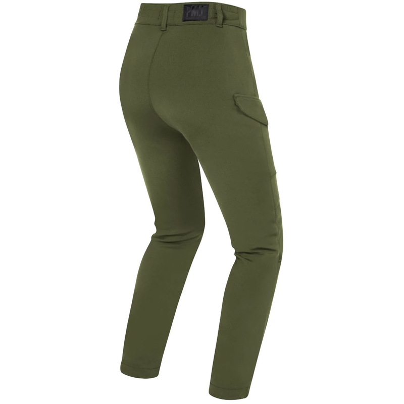 Damskie jeansy motocyklowe PMJ Sidney khaki wyprzedaż