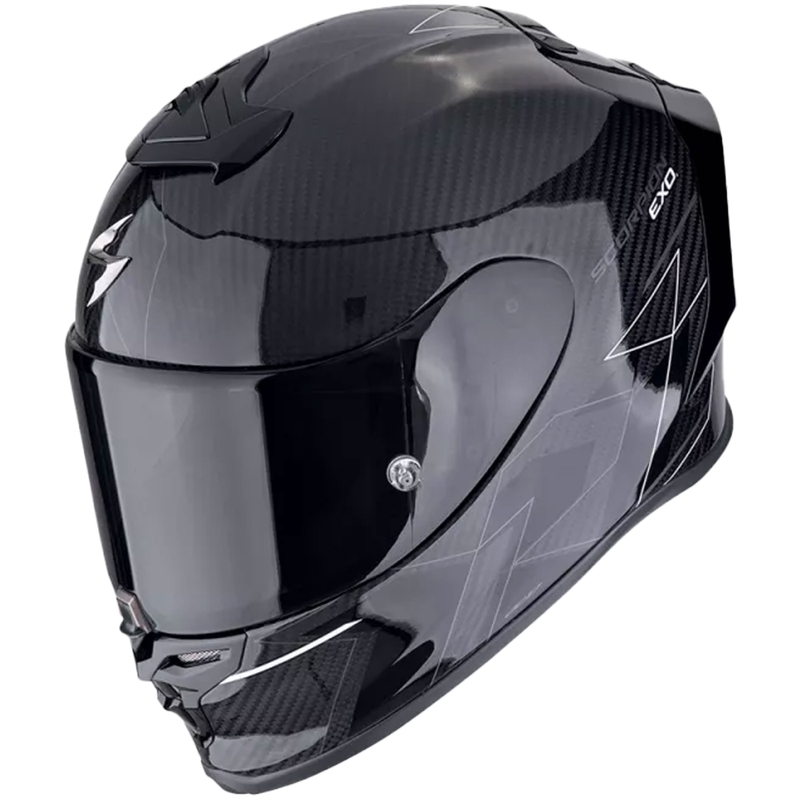 Kask motocyklowy integralny Scorpion EXO-R1 EVO CARBON AIR CYNERGY czarno-biały