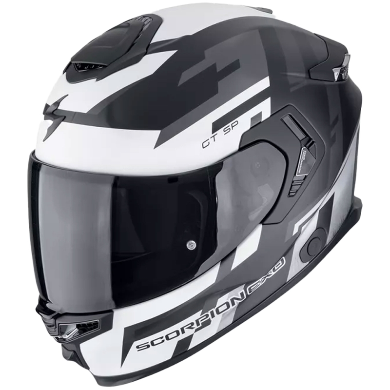 Integralny kask motocyklowy Scorpion EXO-GT SP AIR TORNADO matowy czarno-srebrny