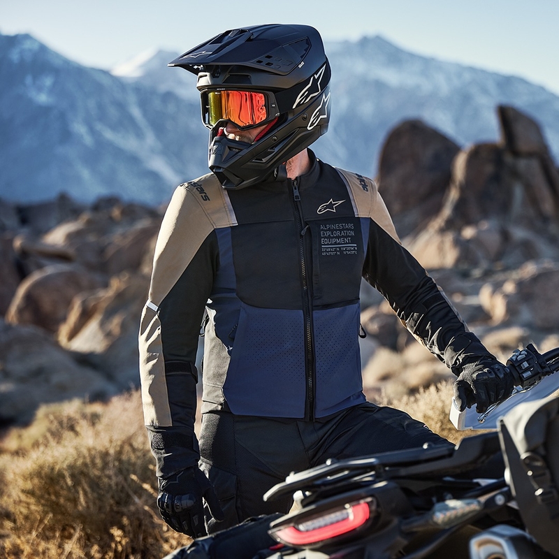 Kurtka motocyklowa Alpinestars ST-2 Air granatowo-ciemnokhaki-czarna