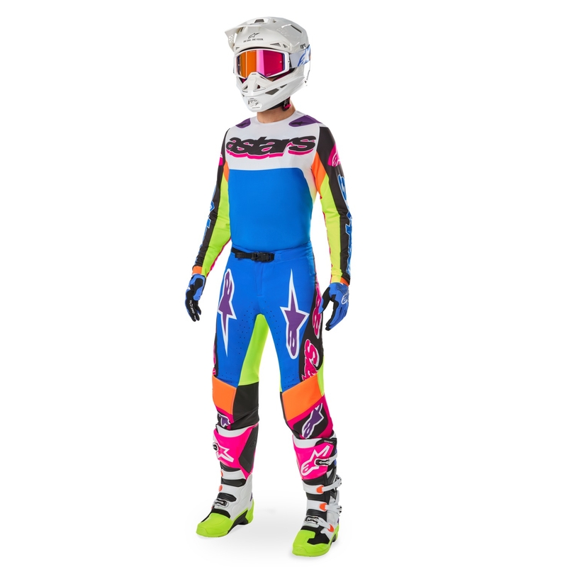 Spodnie motocrossowe Alpinestars SUPERTECH edycja limitowana HAY wielokolorowe