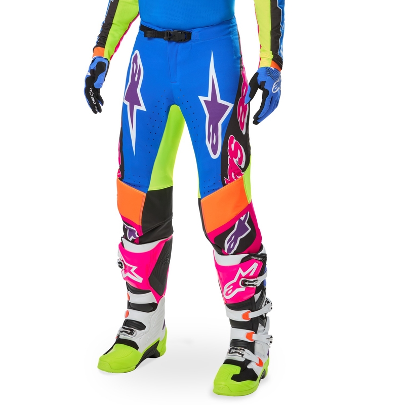 Spodnie motocrossowe Alpinestars SUPERTECH edycja limitowana HAY wielokolorowe