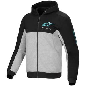 Bluza motocyklowa Alpinestars Chrome V2 Sport szaro-czarno-niebieska
