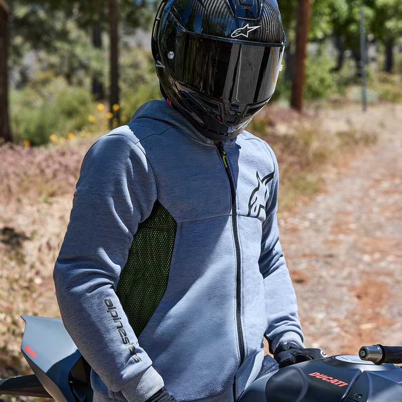 Bluza motocyklowa Alpinestars Chrome Air Sport szaro-czarno-ciemnokhaki