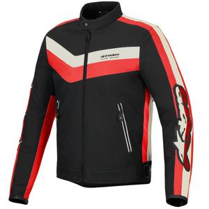 Kurtka motocyklowa wodoodporna Alpinestars T-Dyno w kolorze czarno-czerwono-beżowym