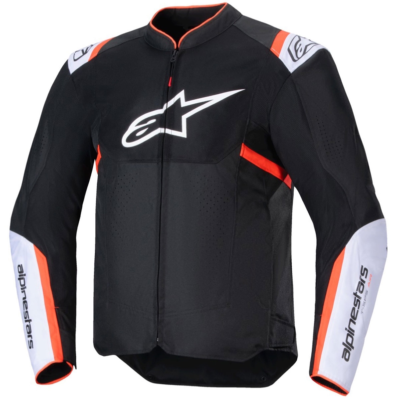 Kurtka motocyklowa Alpinestars T-SPS Air V2 czarno-biało-fluo czerwona