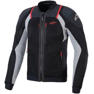 Kurtka motocyklowa Alpinestars TROOP-AIR PRO czarno-jasnoszara-czerwona