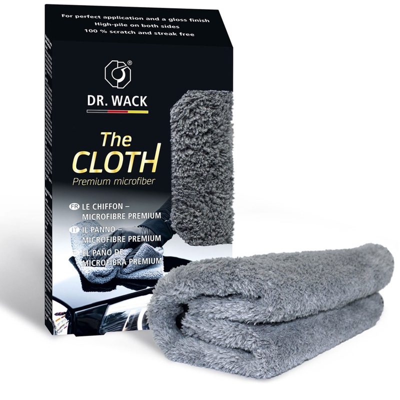 Gruba, wysokiej jakości ściereczka do końcowego polerowania Dr. Wack The Cloth szara