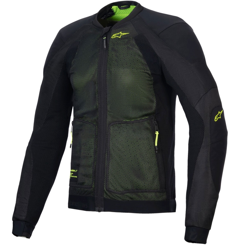 Kurtka motocyklowa Alpinestars TROOP-AIR czarno-fluo-żółta