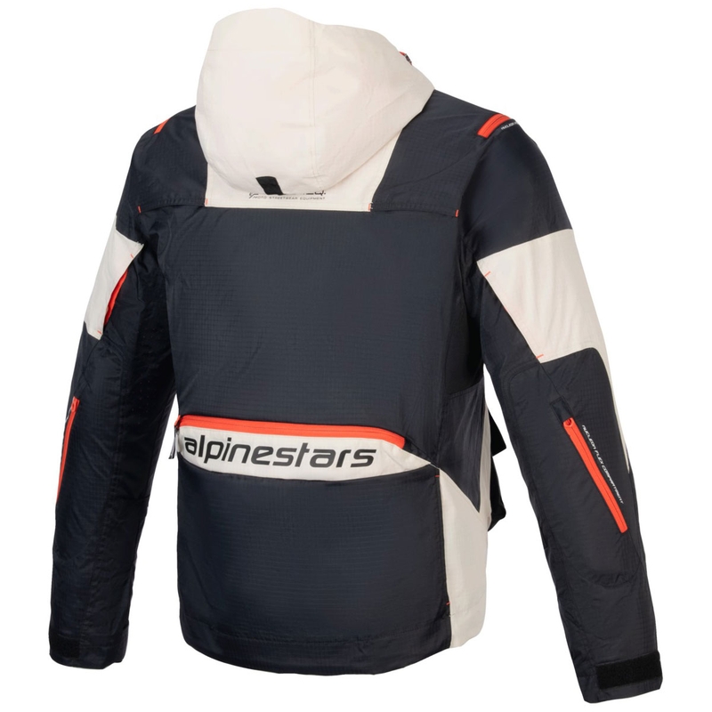 Kurtka motocyklowa Alpinestars MOGRESS AIR czarno-migdałowo-pomarańczowa