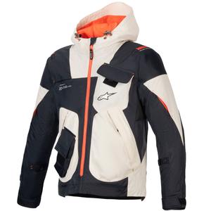 Kurtka motocyklowa Alpinestars MOGRESS AIR czarno-migdałowo-pomarańczowa