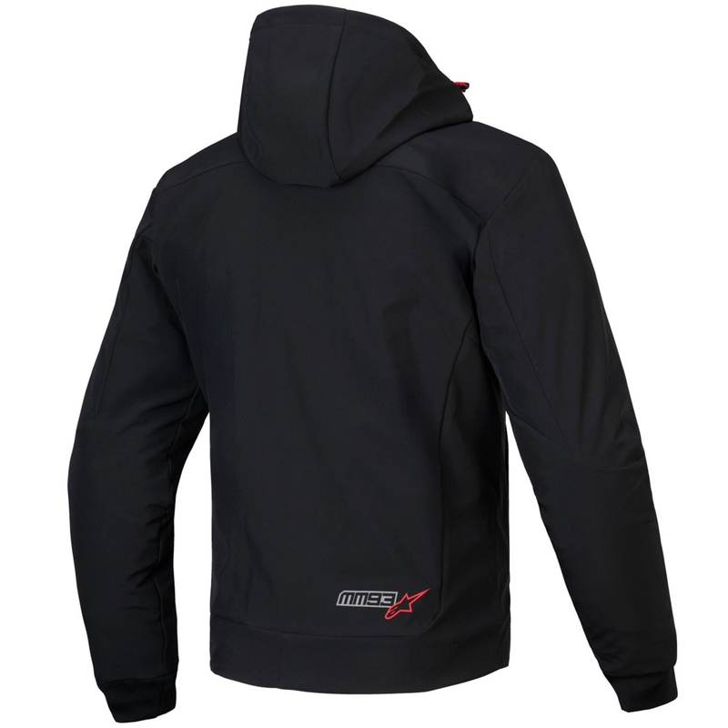 Bluza motocyklowa Alpinestars RADIUM TECH HOODIE MM93 czarno-czerwono-szara
