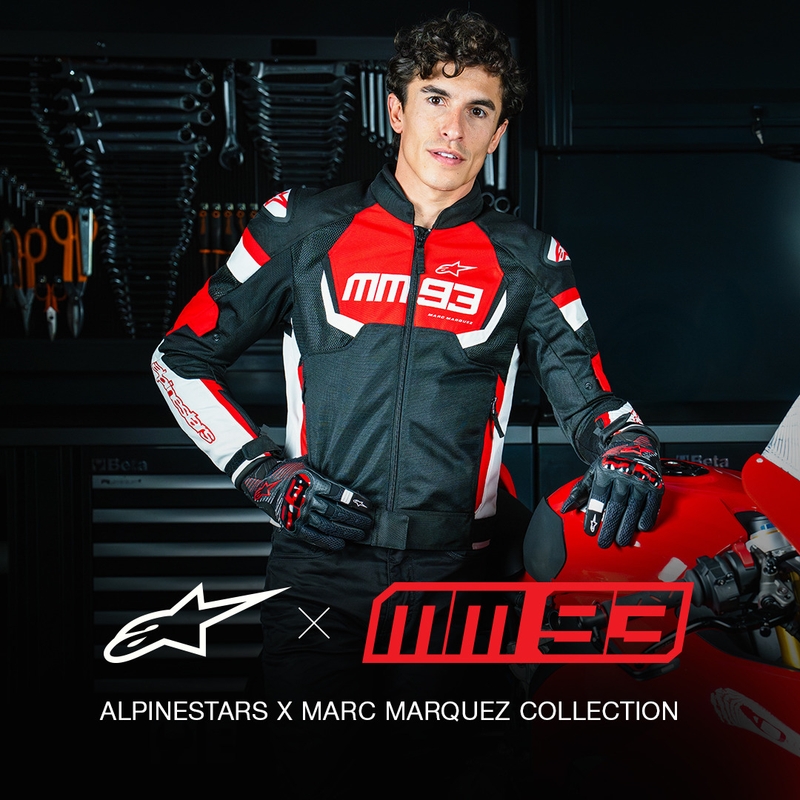 Kurtka motocyklowa Alpinestars T-SPS Air V2 MM93 kolekcja czerwono-czarno-biała
