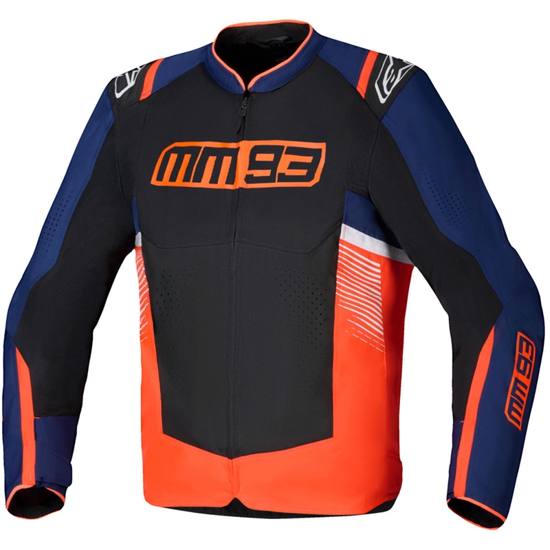 Kurtka motocyklowa Alpinestars T-SPS Air V2 MM93, kolekcja fluo, czerwono-niebiesko-czarno-biała