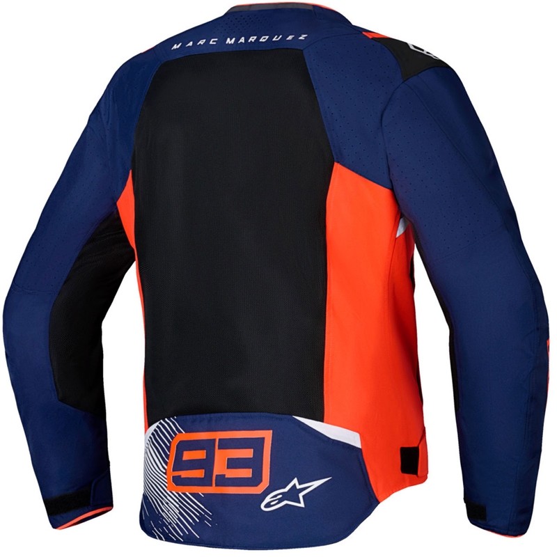 Kurtka motocyklowa Alpinestars T-SPS Air V2 MM93, kolekcja fluo, czerwono-niebiesko-czarno-biała
