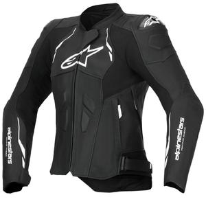 Kurtka motocyklowa skórzana damska Alpinestars Stella Dusk czarno-biała