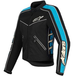 Kurtka motocyklowa damska Alpinestars STELLA T-DYNO AIR czarno-jasnoniebiesko-beżowa