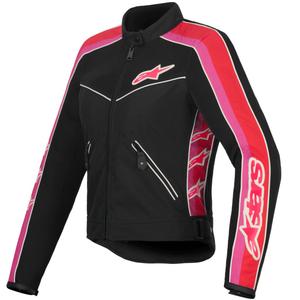Kurtka motocyklowa damska Alpinestars STELLA T-DYNO AIR czarno-czerwono-różowo-biała